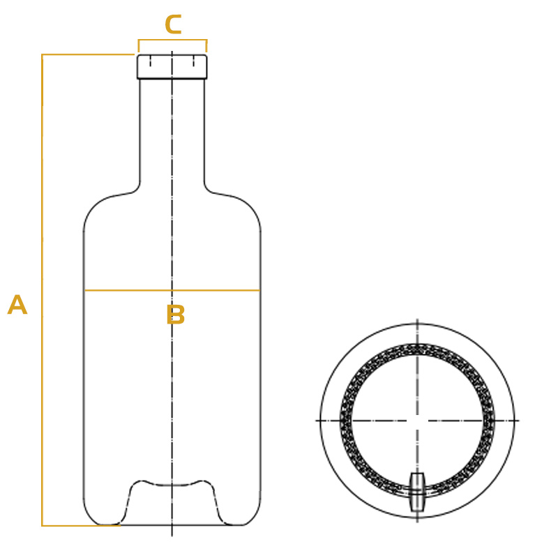 Flower Oath Custom Glass Bottle