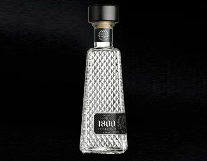 Unique shape fancy tequila glass bottle