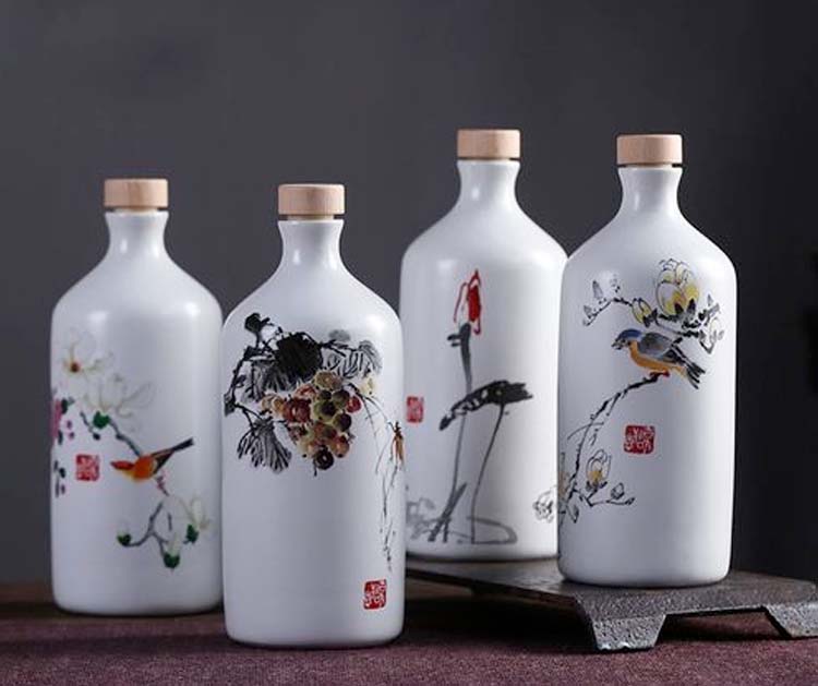 Botellas de vidrio de 500 ml utilizadas en China Baijiu