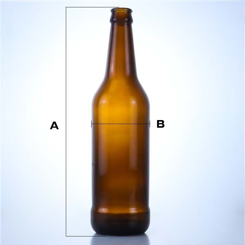 520ml Brown Beer Glass Bottle